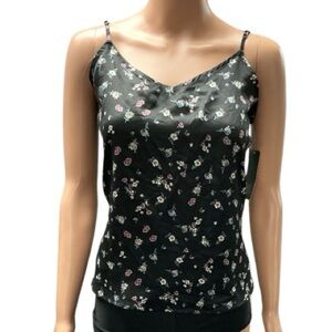 Wild Fable - NWT -  Black Floral Camisole